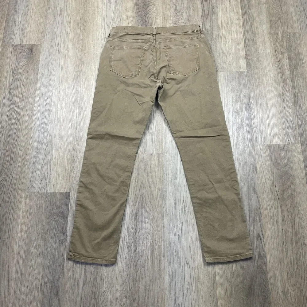 Flint and Tinder Pants Mens Khaki Slim Fit Stretch 5-Pocket Chino Twill Casual